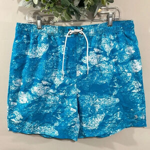 NWOT Reel Legends Performance Outfitters Swim Trunks Pull On Elastic Waist L